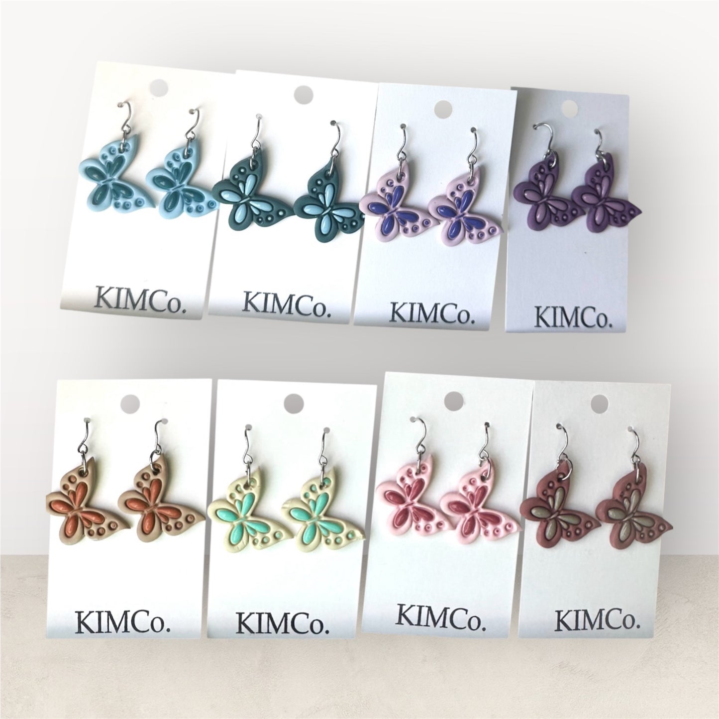 Polymer Clay Earrings • Daydream Wings • 8 Color Options