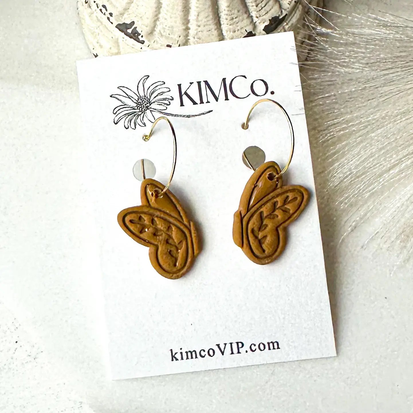 Polymer Clay Earrings• Free Spirit Butterfly