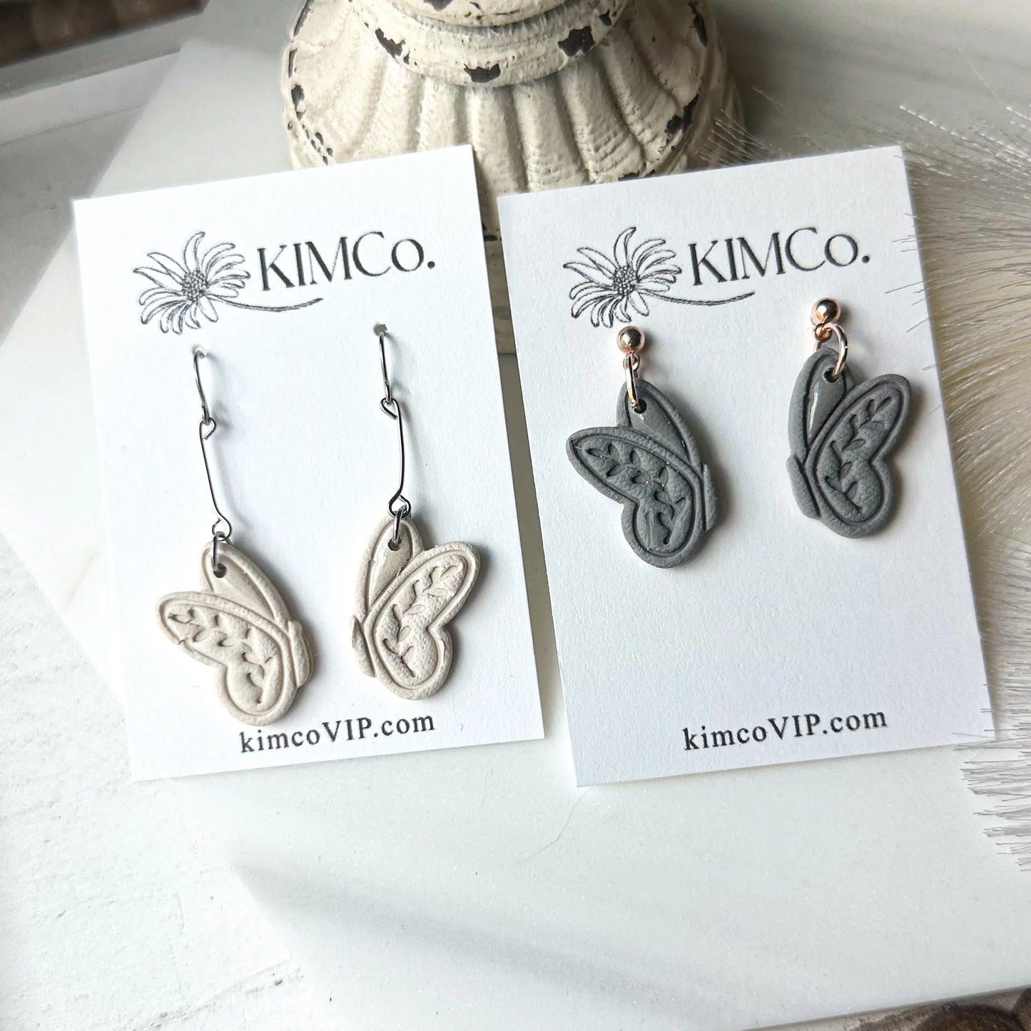 Polymer Clay Earrings• Free Spirit Butterfly