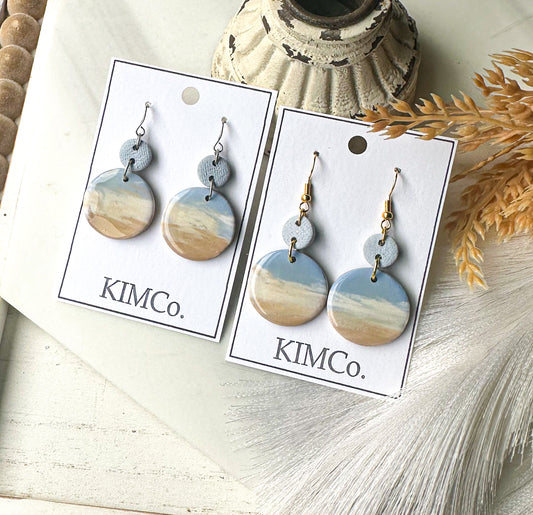 Polymer Clay Earrings - Coastal Breeze
