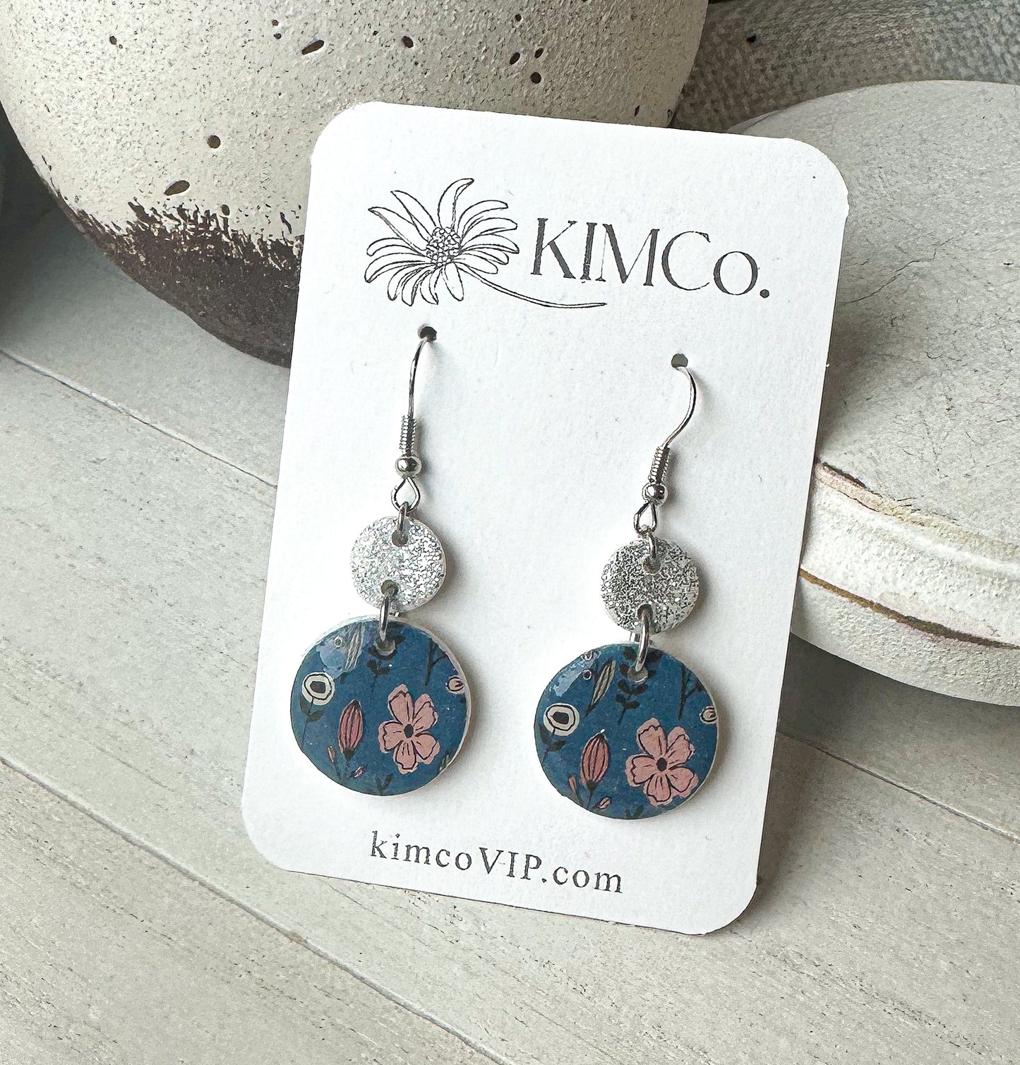 Floral Polymer Clay Earrings