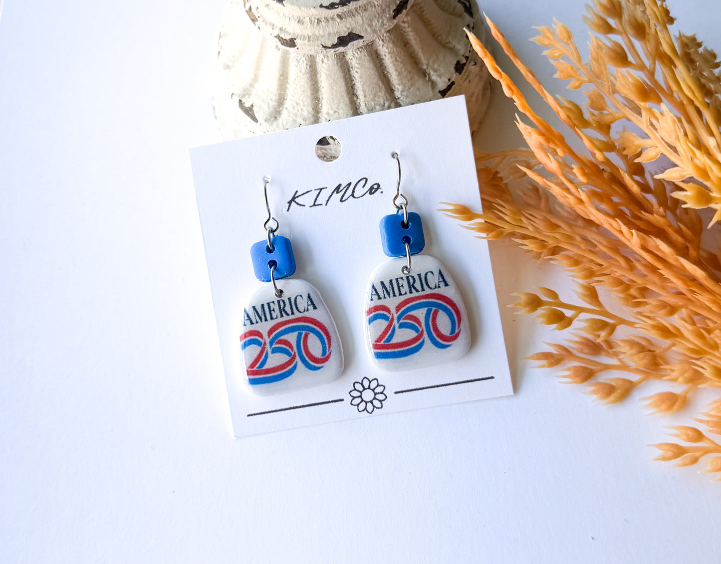 Polymer Clay Earrings - America 250 Earrings