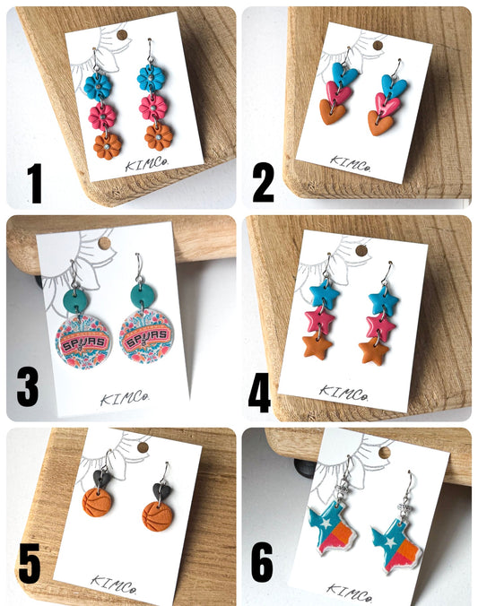 San Antonio Spurs Earrings • 16 designs