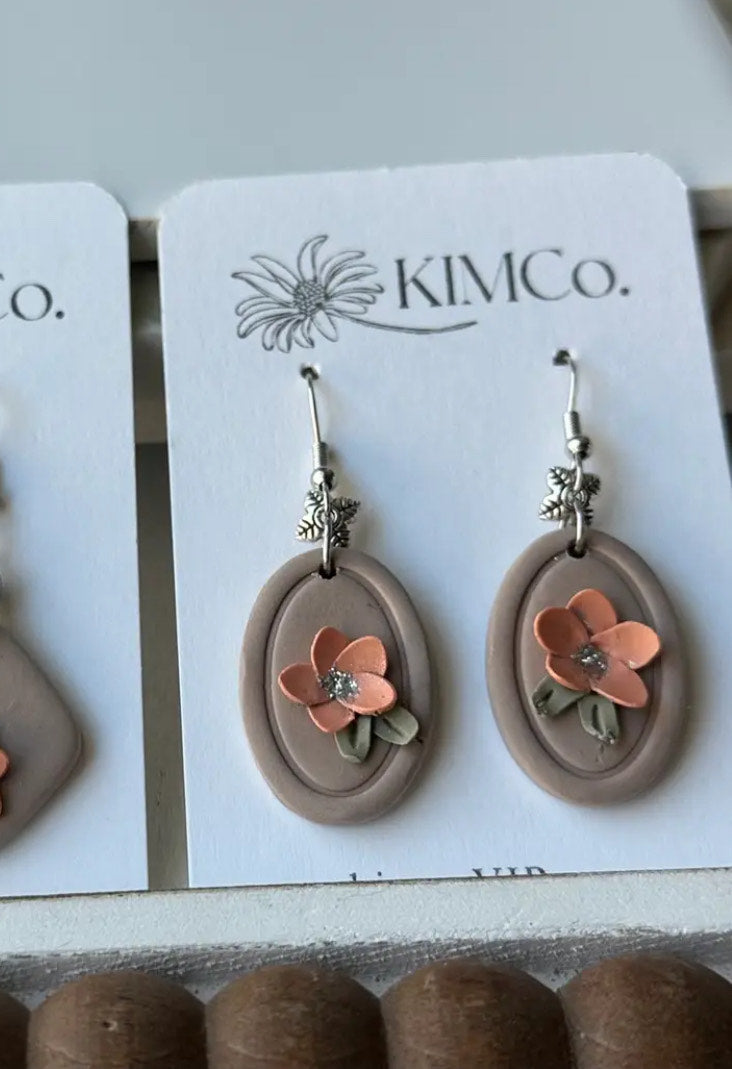Polymer Clay Earrings - Floral Earrings
