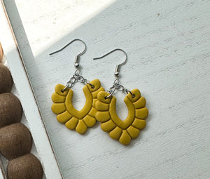 Deco Arch Polymer Clay Earrings