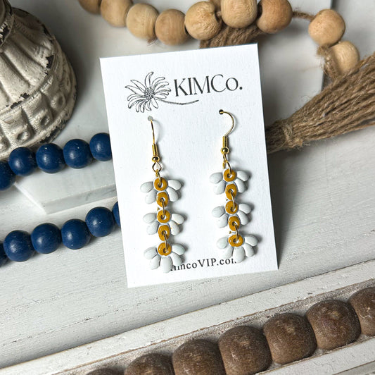 Polymer Clay Earrings - Daisy Drop