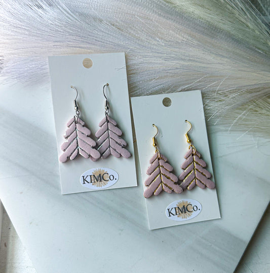 Polymer Clay Earrings - Christmas Trees