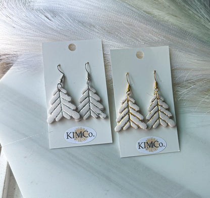Polymer Clay Earrings - Christmas Trees