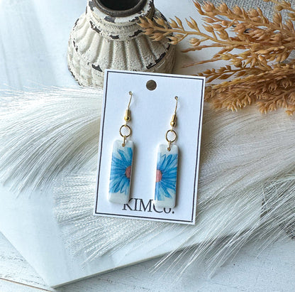 Polymer Clay Earrings - Coastal Daisies • 2 Designs