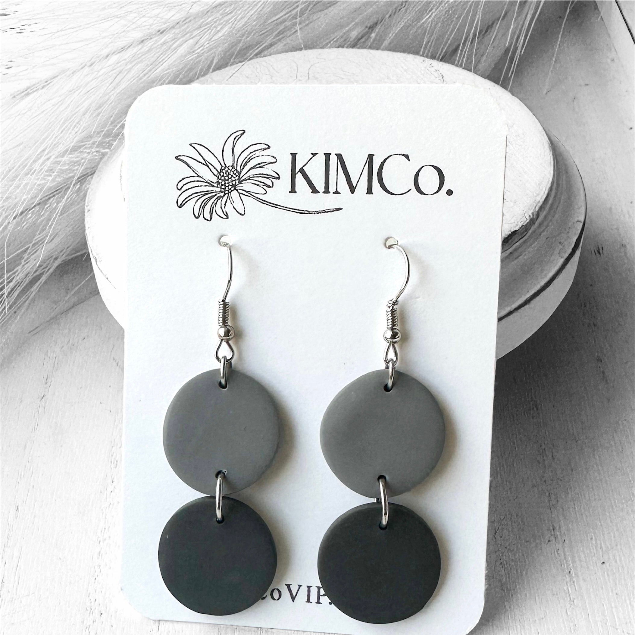 Stacked Circle Polymer Clay Earrings
