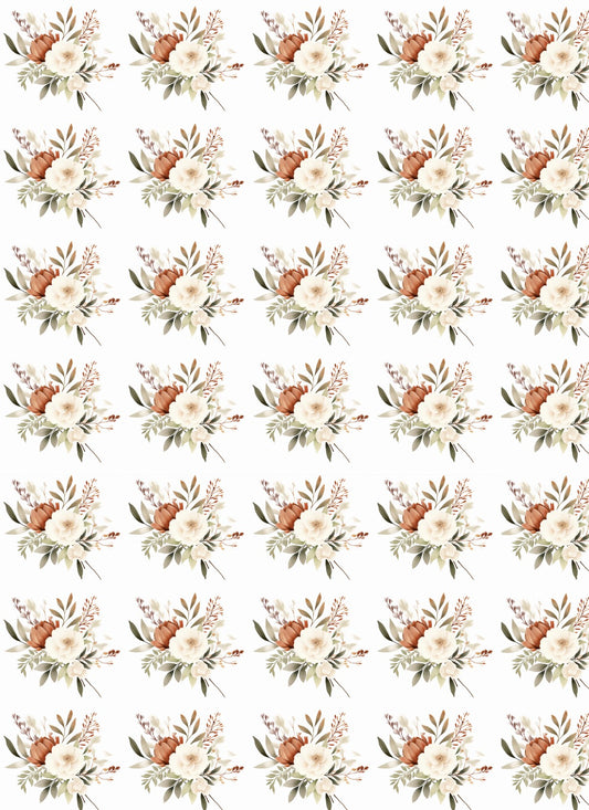 Polymer Clay Transfers - Vintage Floral