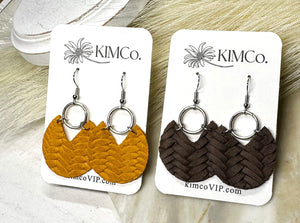 Leather Earrings • 2 Colors