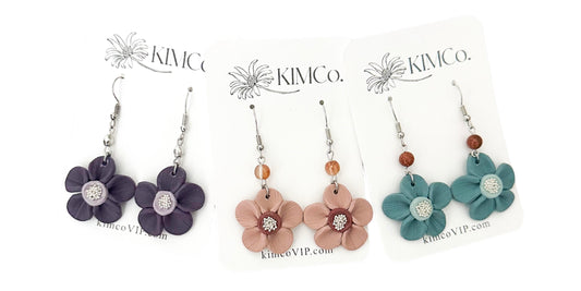 Polymer Clay Flower Earrings